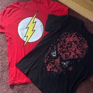 Superhero Graphic T-Shirts - Spider-Man and The Flash